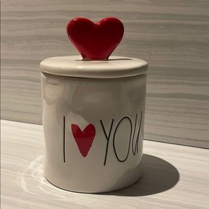 Rae Dunn I love you candle with a ❤️ lid 💘💘💝😍